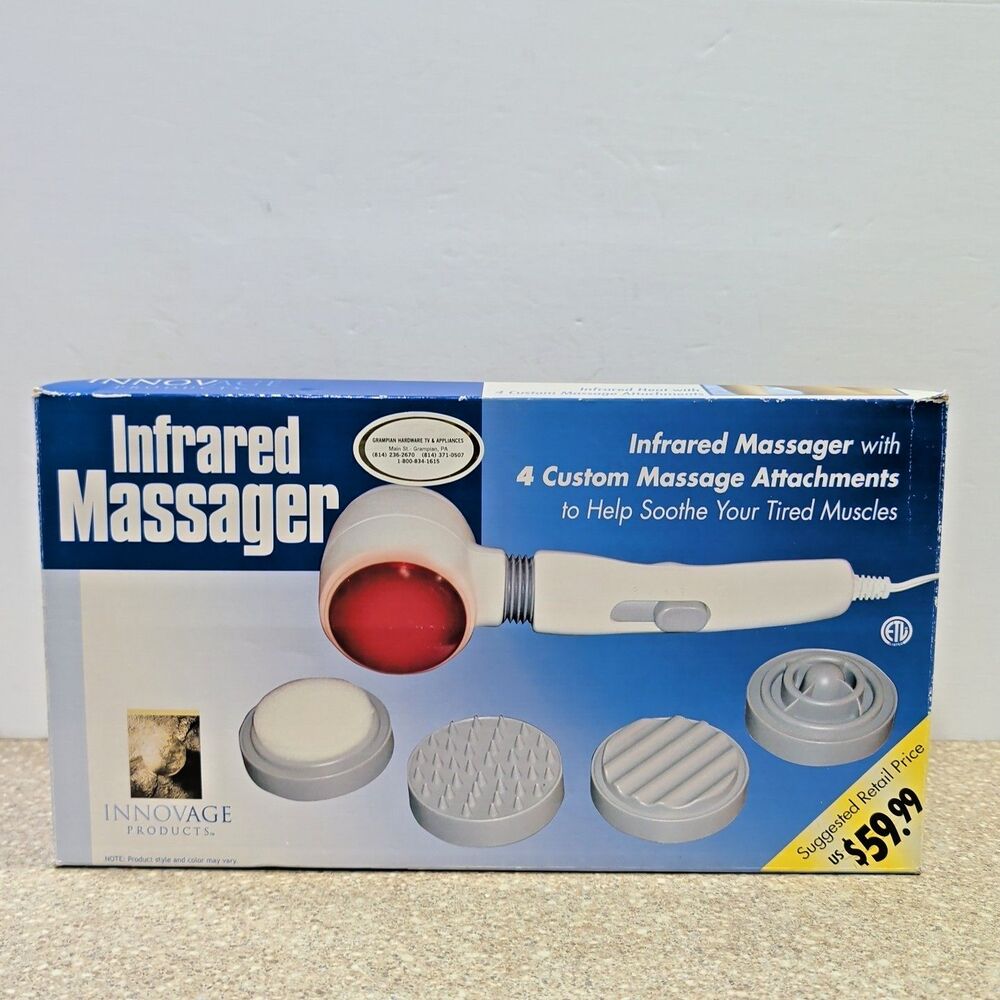 Innovage Products Handheld Infrared Heat Vibrator Massager Model GPO1493